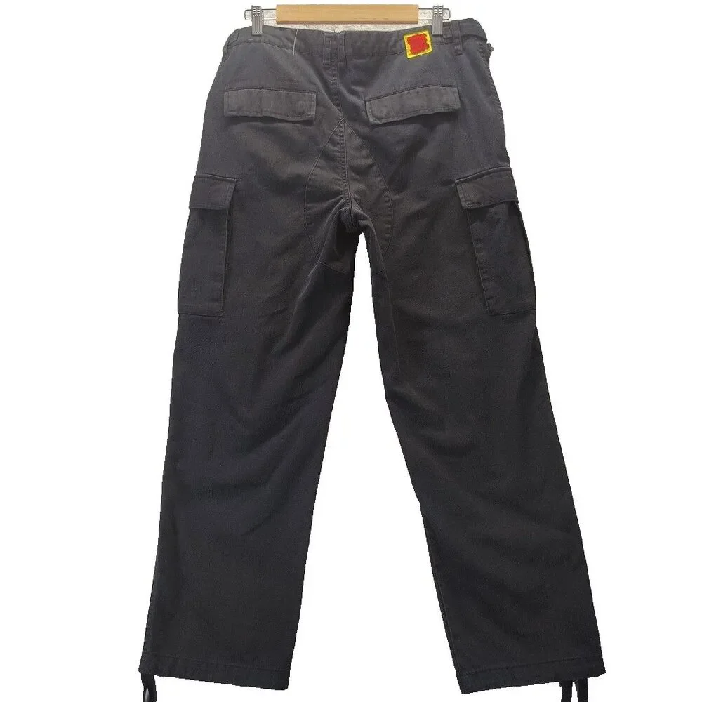 EMPYRE Pants Mens 32x28 Black Utility Pockets Adjustable Waist Workwear Cargo